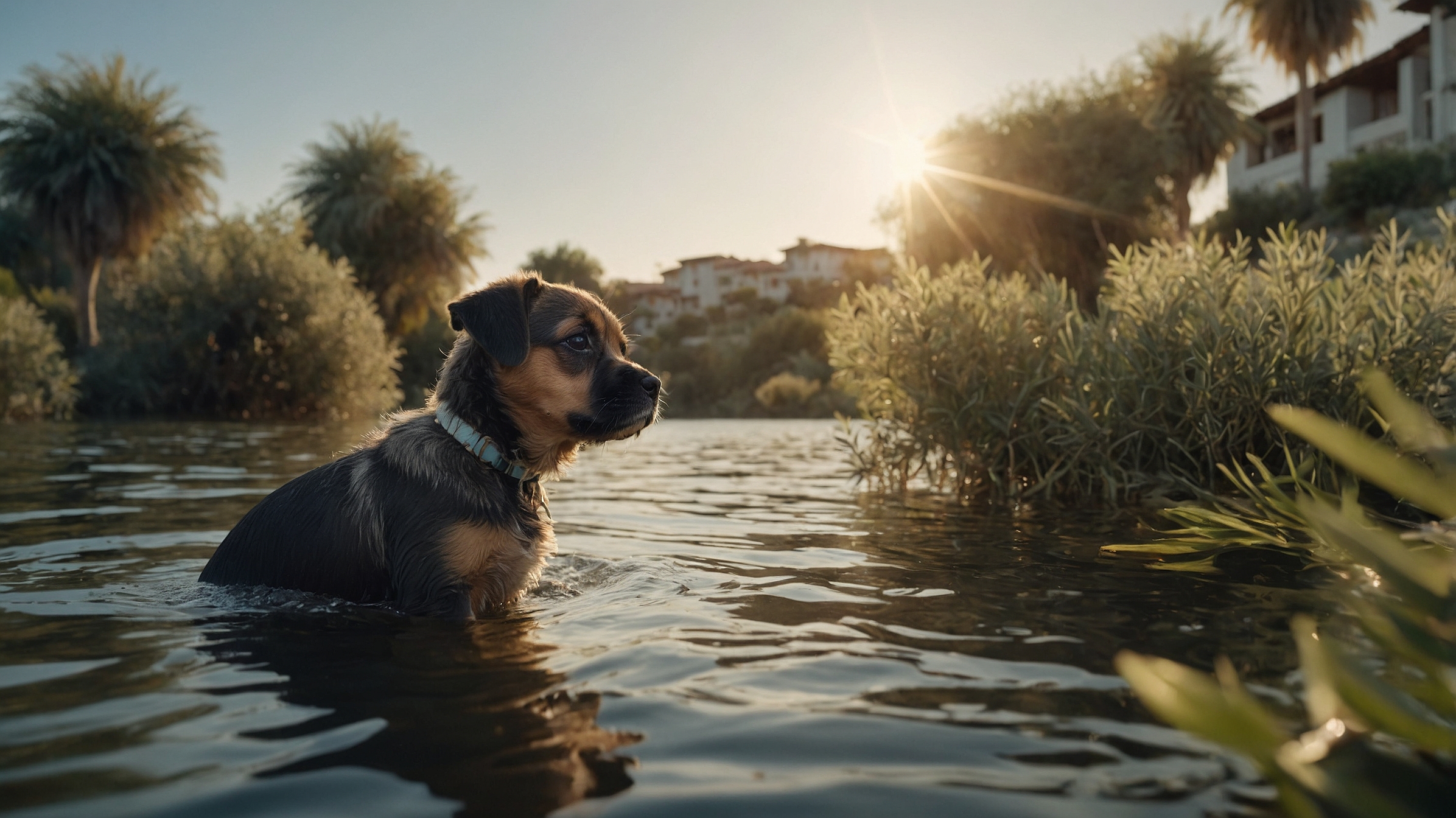 Aktuelle Investmentstrategien großer professioneller Family Offices. Ein kleiner Hund in einer ökologischen Landschaft.