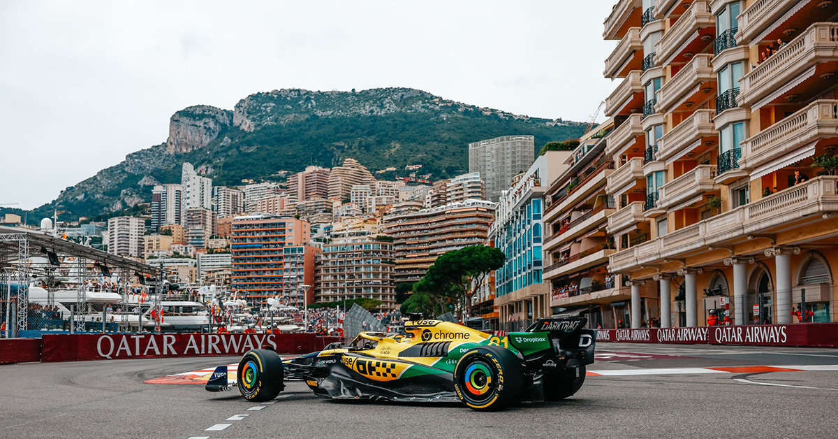 MCLAREN-RACHING. Rennstrecke Monaco